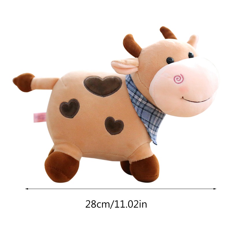 Mary Lovely Huggable Pillow Plush Cow PP Cotton Maskot Hewan Dekorasi Kamar Anak