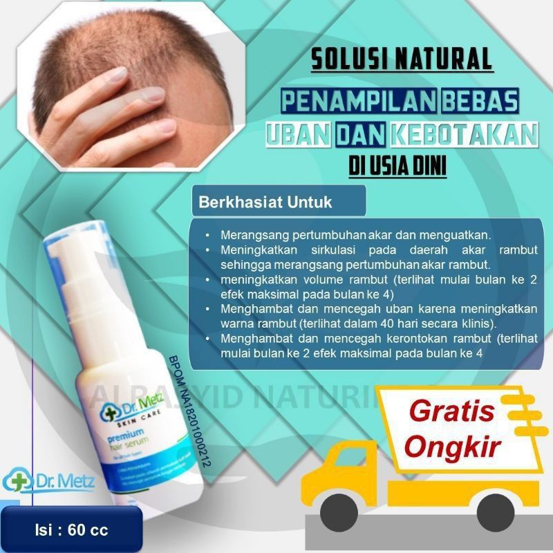 Hair Serum Dr Metz Ampuh Atasi Masalah Rambut Uban Dan Rambut Rontok