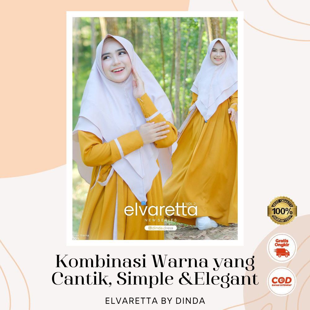 Gamis Syari Long Dress Pakaian Baju Muslim Wanita Dewasa Bahan Diamond Crepe - Aizzah gallery