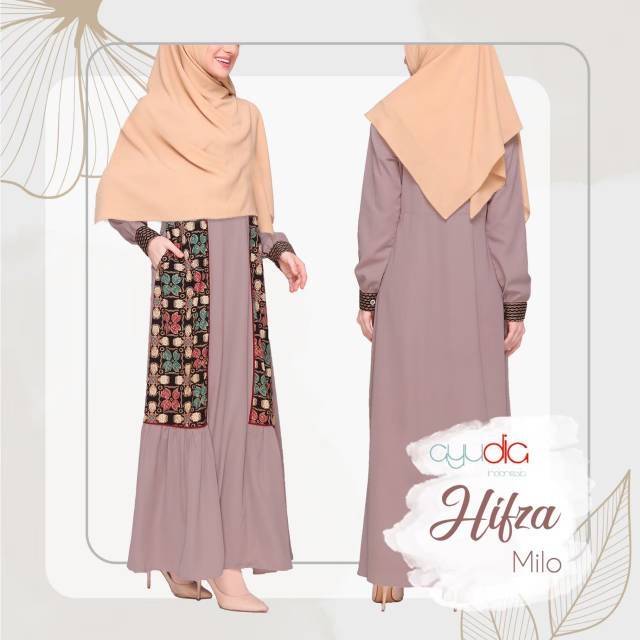 Gamis Syari Busui HIFZA by Ayudia/Dress Muslim Batik Cantik Murah