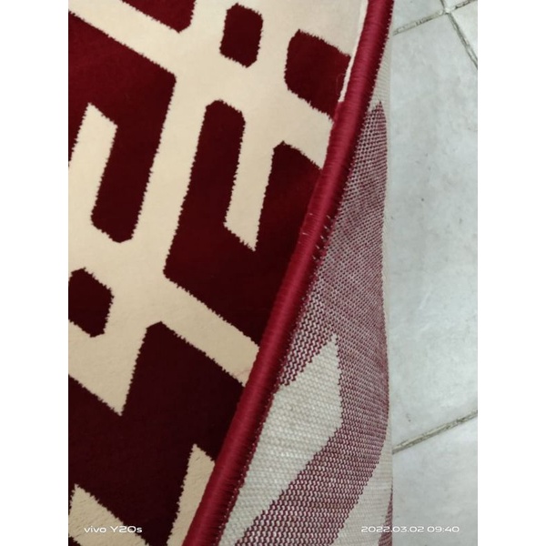 Karpet permadani red scandinavian 120 x 160 cm