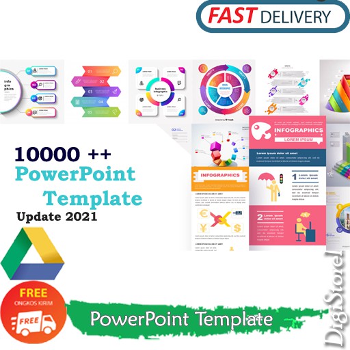 TEMPLATE PREMIUM POWERPOINT INFOGRAPHIC UPDATE 2021