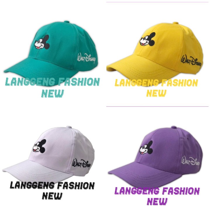 TOPI BASEBALL DEWASA/TOPI BORDIR/TOPI PRIA/TOPI WANITA/TOPI BORDIR MICKEY MOUSE