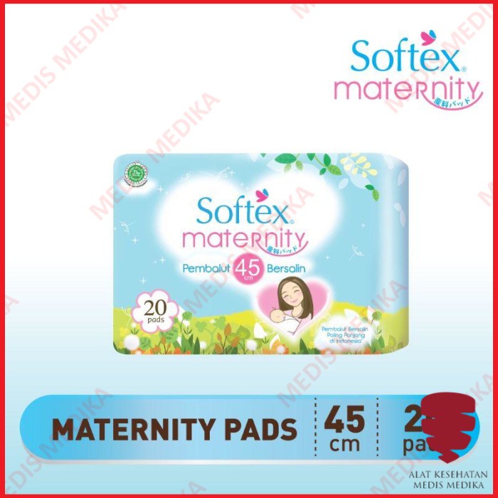 Softex Maternity Pads 45 cm Isi 20 Pembalut Bersalin Ibu Melahirkan