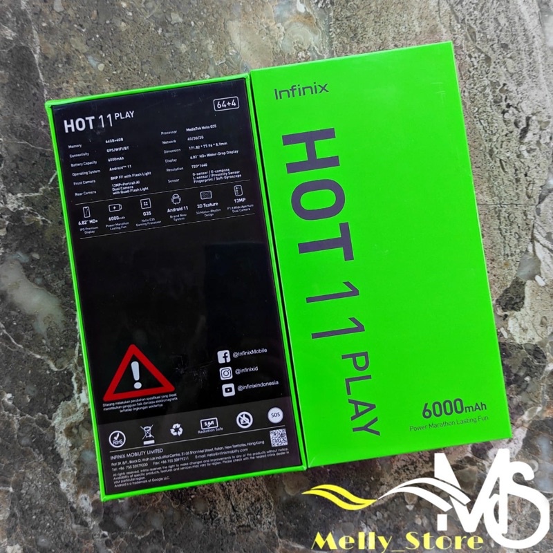 Infinix Hot 11 Play Ram 4gb internal 64GB