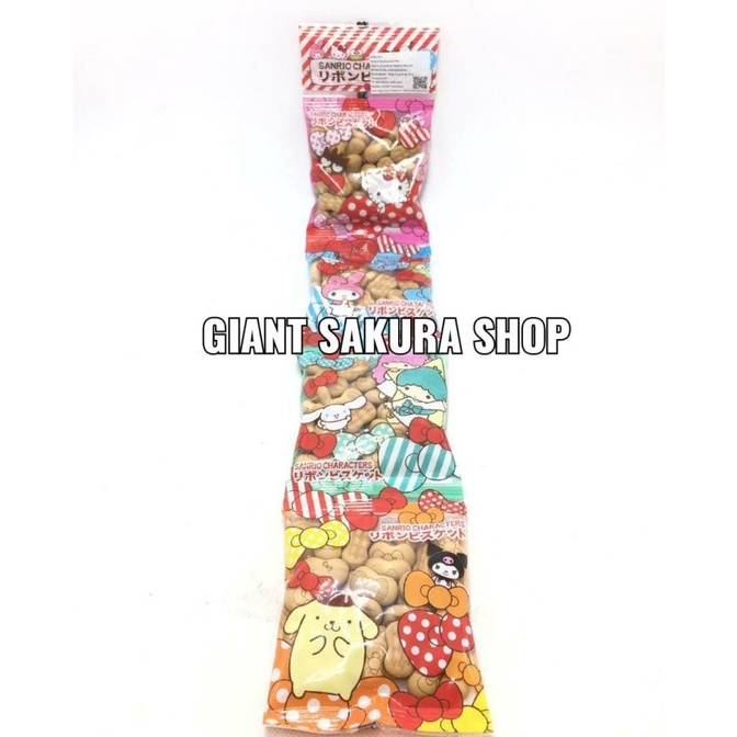 

Hokuriku Sanrio Characters Ribbon Biscuit 80g/ snack jepang / biskuit