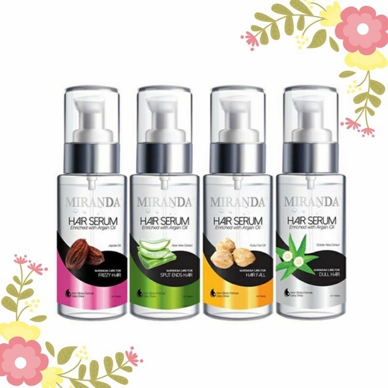 ★ BB ★ Miranda Hair Serum (Serum Rambut) 100ml - Eclipta Alba - Kukui Nut - Jojoba Oil - Aloe Vera