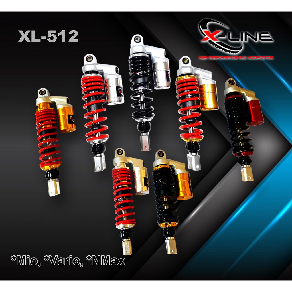 Shockbreaker belakang Click NMax Tabung atas XLine 512