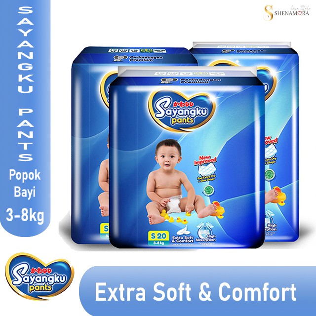 Sayangku Pants Popok Bayi S 40 (3 - 8 kg)