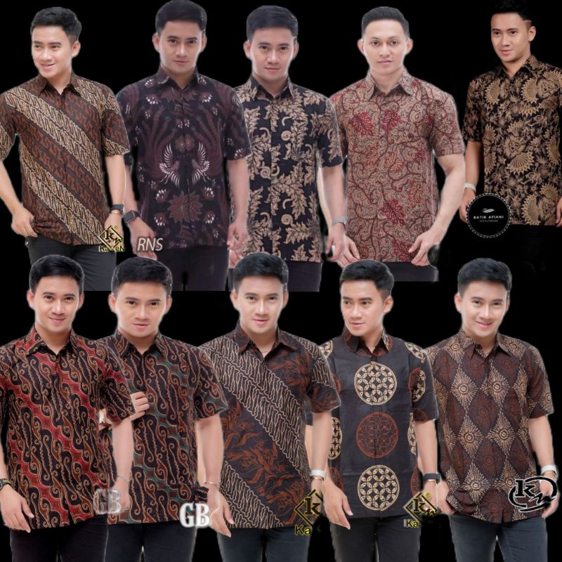 BAJU BATIK PRIA LENGAN PENDEK MOTIF LAWASAN TERLARIS KEMEJA BATIK PRIA LENGAN PENDEK BATIK PRIA MODERN 2022 ORI BATIK PEKALONGAN BATIK INDONESIA RL JAYA BATIK AZMIL