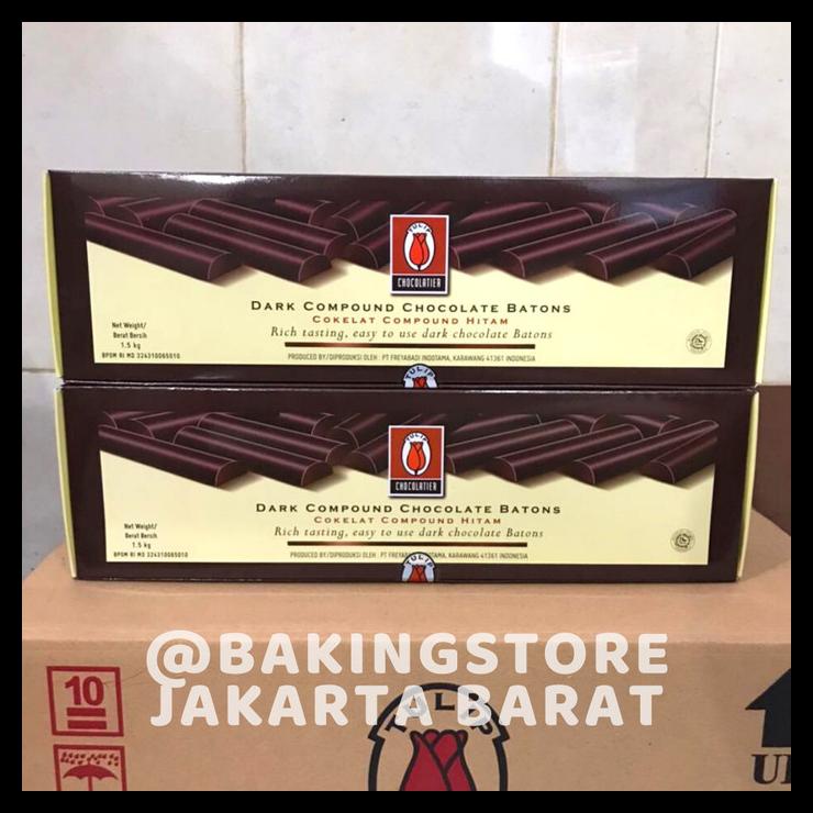 

TERBARUU!! Chocolate Sticks Batons Tulip Compound Sticks Stik Coklat Baton 1,5kg PROMO