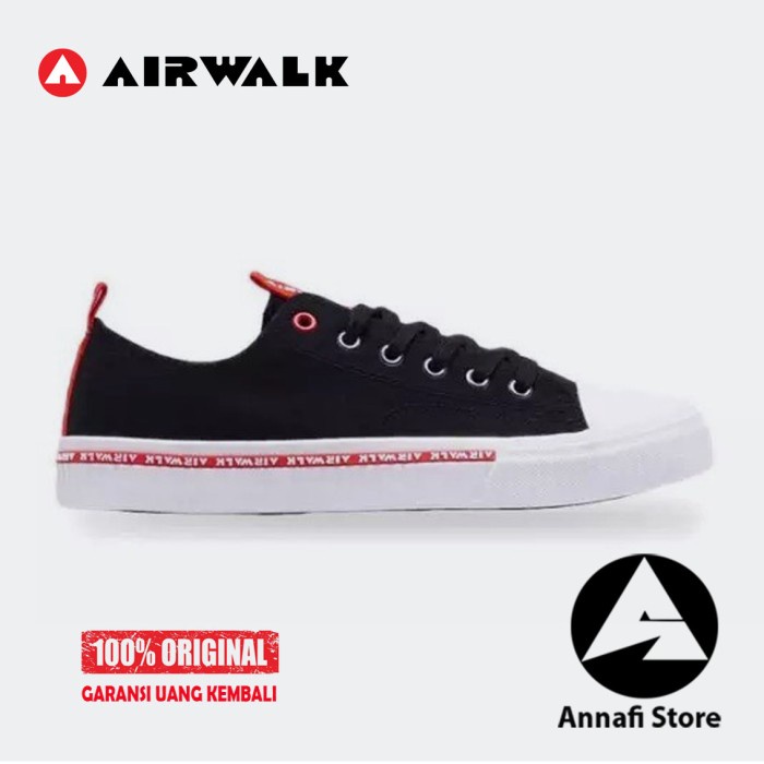 JUAL SEPATU SNEAKERS PRIA AIRWALK JAMIE AIWX21F0310B - BLACK