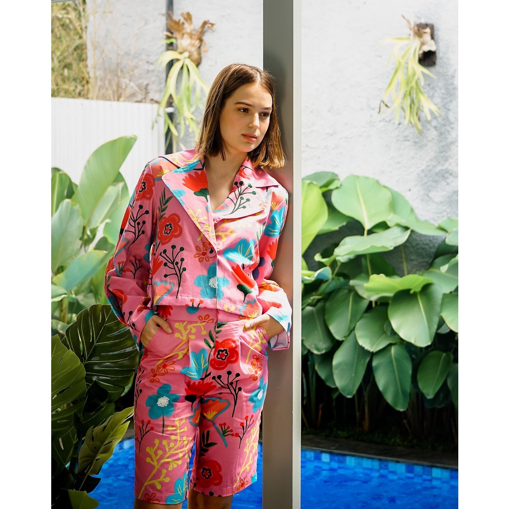 Calla The Label - Pinkish Bermuda Pants.