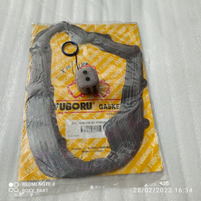 Paking Gasket bak blok kanan kopling yamaha dt100 dt 100 nos merk fuboru