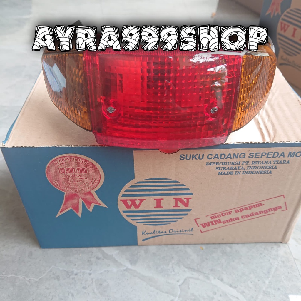 Stoplamp honda GRAND ASTREA BULUS bawah 1 set dan mika