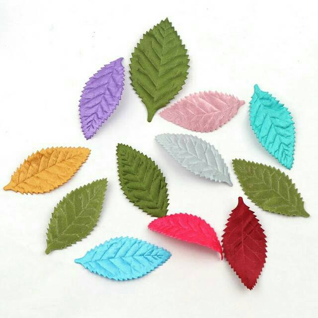 25pcs Daun gerigi daun tanpa tangkai