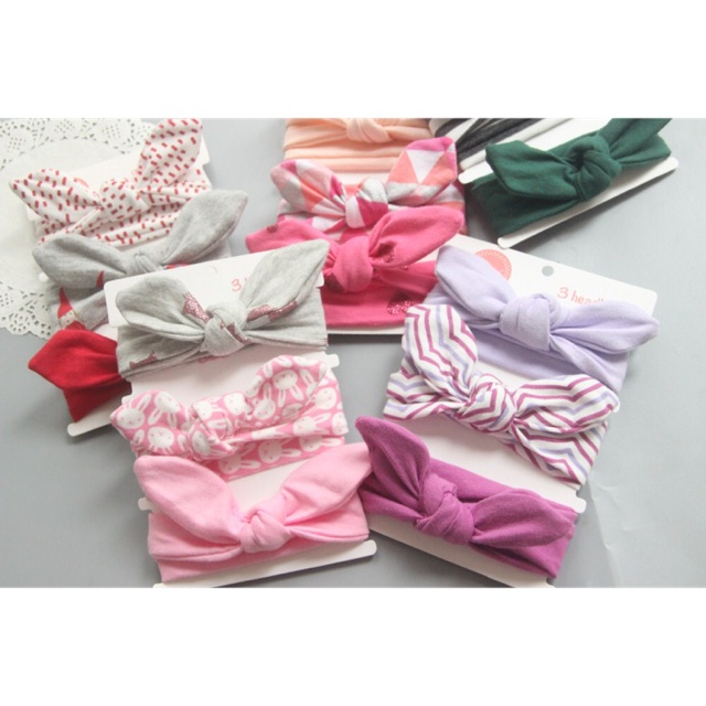 lovelybaby！bandana BANDO bayi,headband bayi  set(3 pcs)