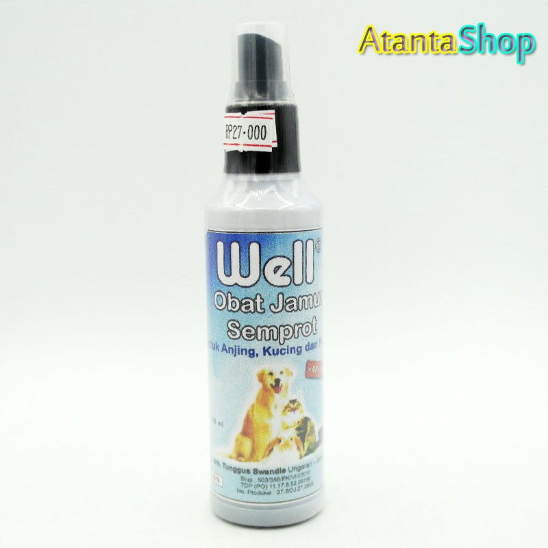 Well Obat  Jamur  Semprot untuk anjing kucing  dan kelinci 