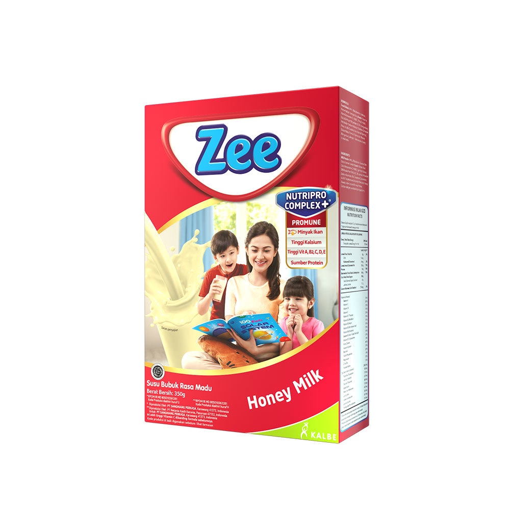 Susu Zee Reguler (4 Varian Rasa), Susu Pertumbuhan dan Otak Untuk Anak Usia 3-12 Tahun