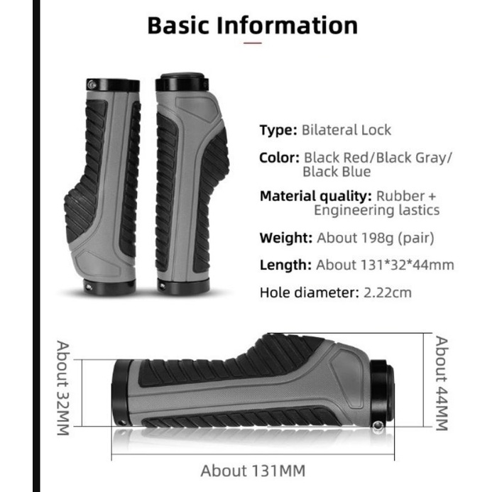 hand grip double lock golok model golok rock handgrip golok bros double lock