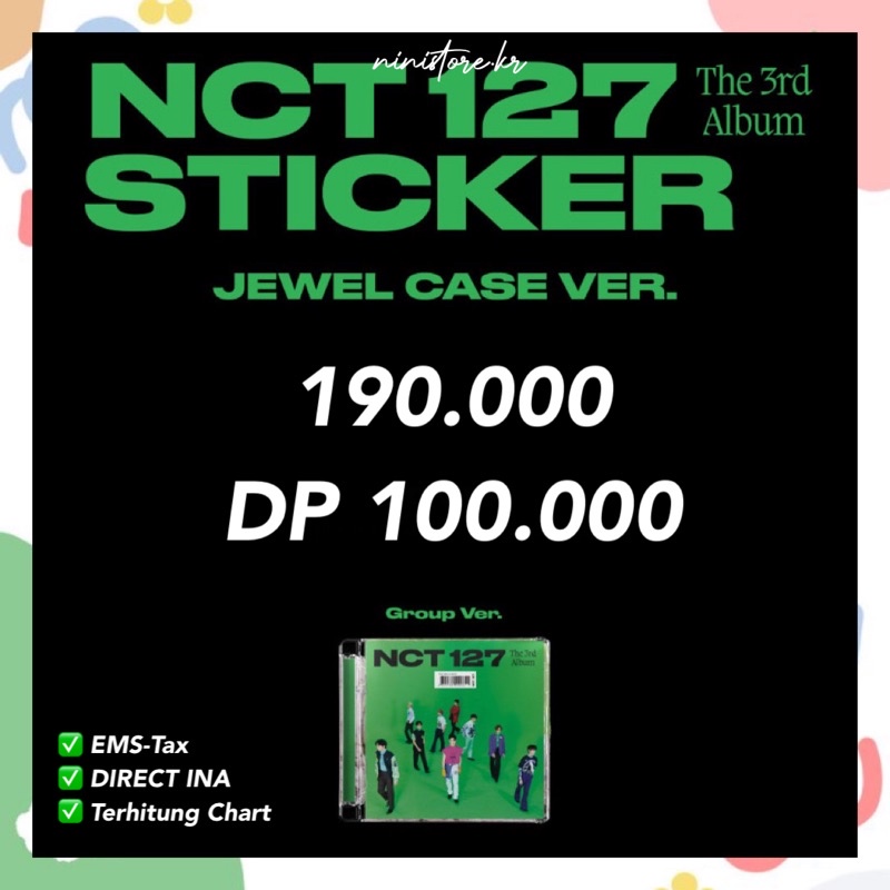 [OPEN PO] NCT 127 The 3rd Album STICKER - Jewel Case ver.