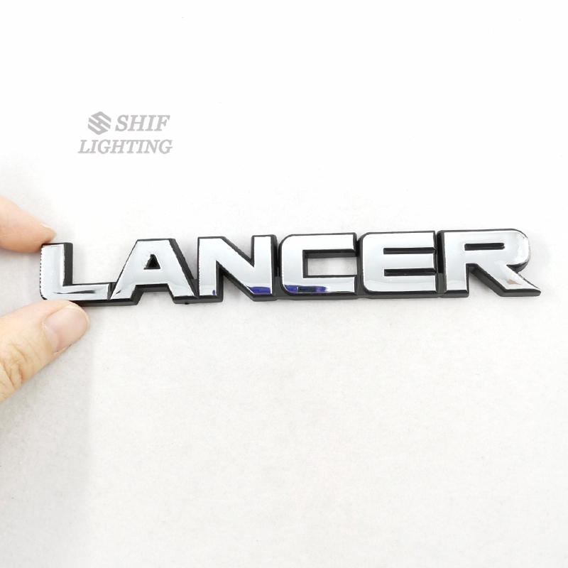 1pc Stiker Emblem Logo Lancer Bahan Abs Krom Untuk Bagasi Belakang Mobil Mitsubishi Lancer