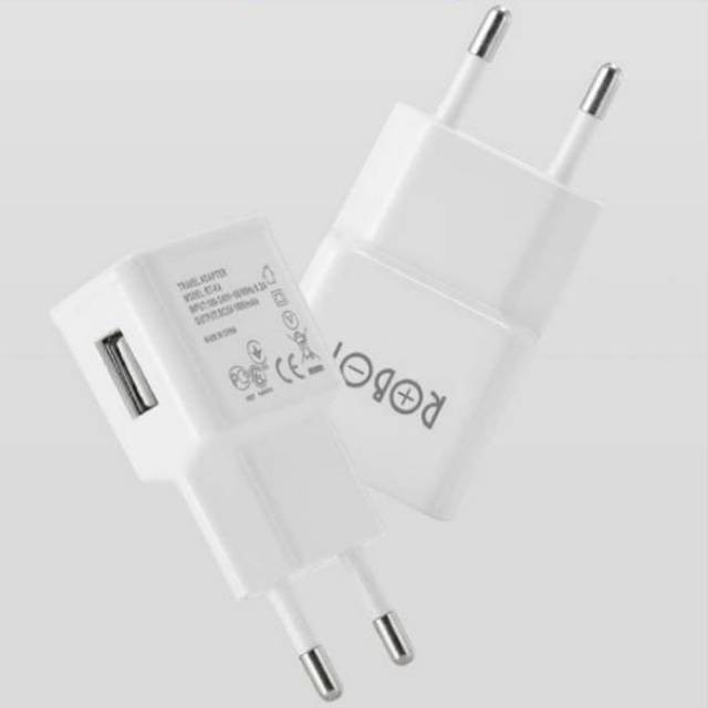 ADAPTOR CHARGER ROBOT RT-K4 5V / 1A WHITE ECERAN TANPA PACKING MURAH