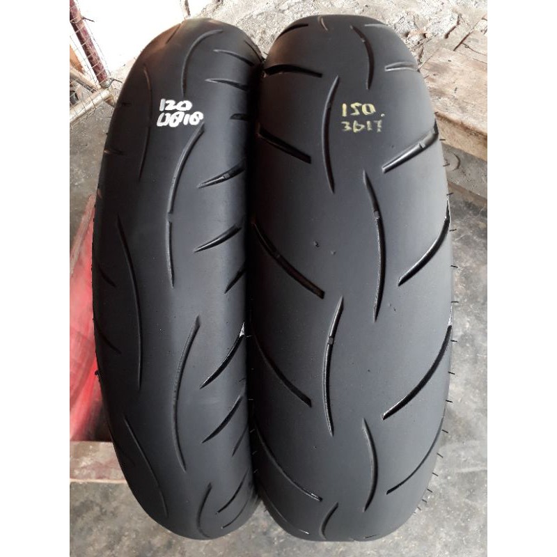sepasang ban limbah moge metzeler 120 60 17 150 60 17 not pireli batlax s21 s22