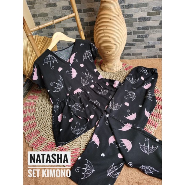 pajamas kimono / setelan lucu / one set kimono / pajamas pendek kimono