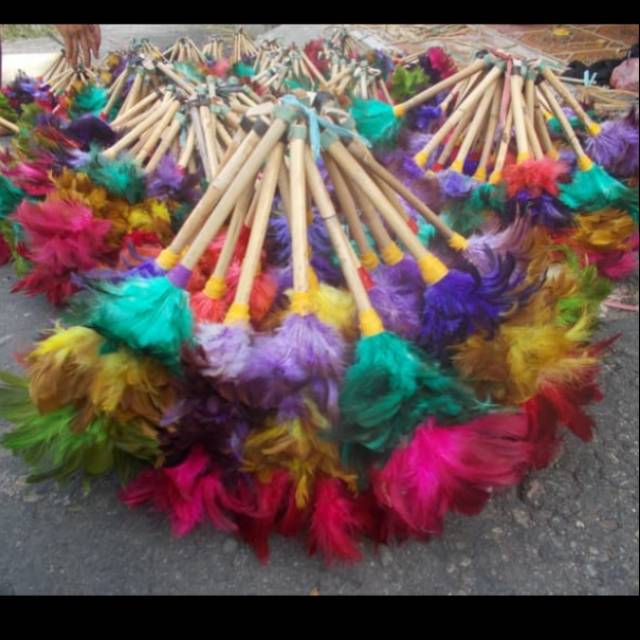 Souvenir kemoceng mini 30 cm 1 biji