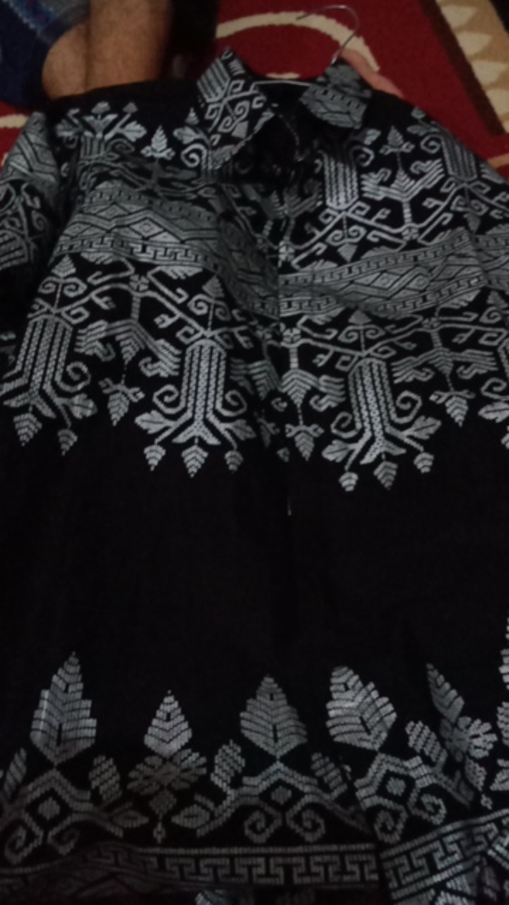 Kemeja Batik Pria Lengan Panjang Prada Anjani Silver
