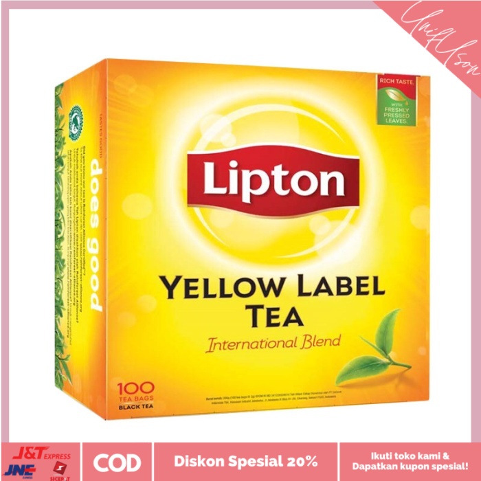 

⭐COD⭐ Teh lipton kemasan foil isi 100