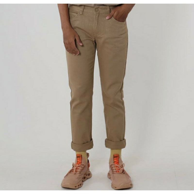 EDWIN Jeans original Celana jeans milan - coklat muda