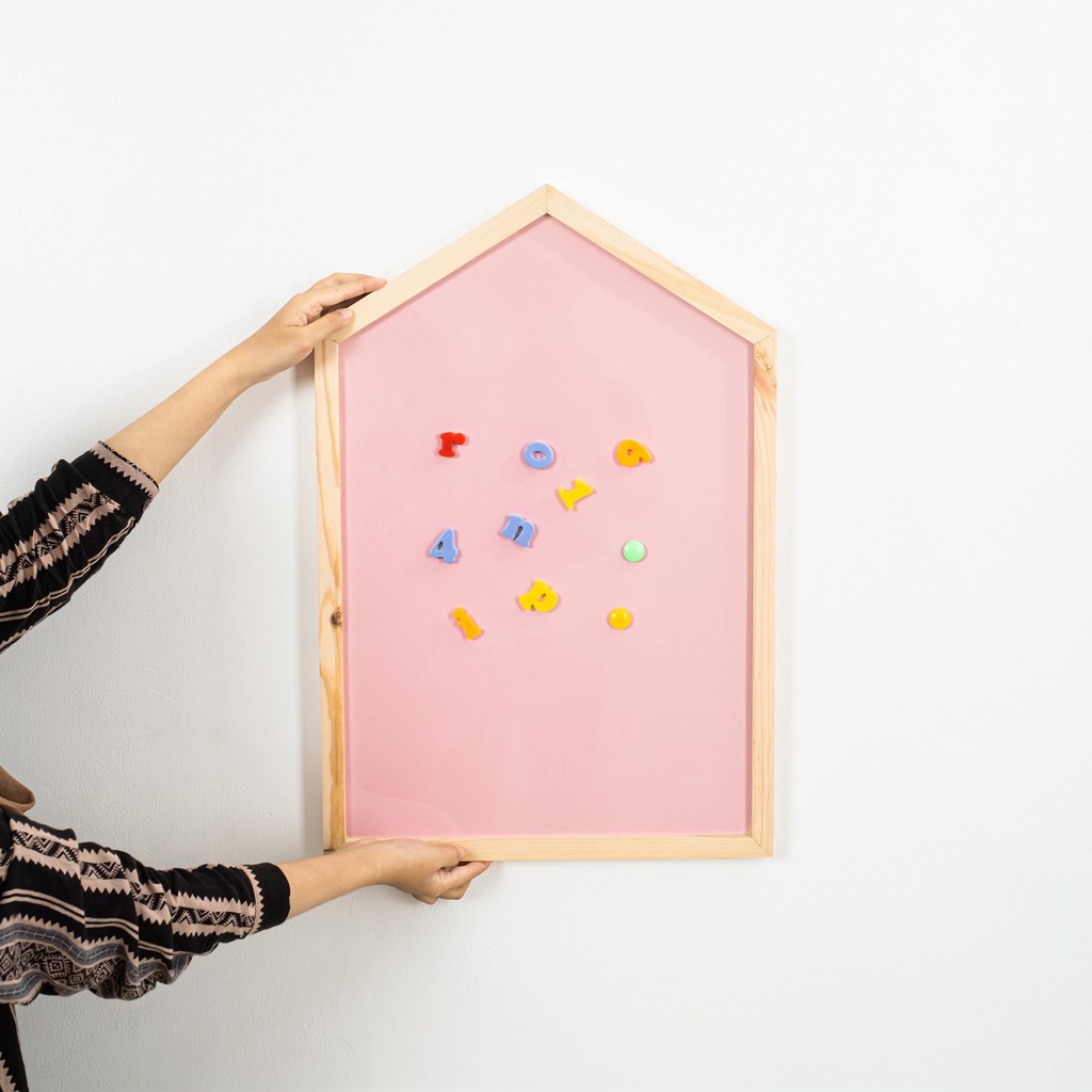 

Papan tulis anak | Mainan edukasi | Schoolhouse Magnetic Board - PINK [Small]