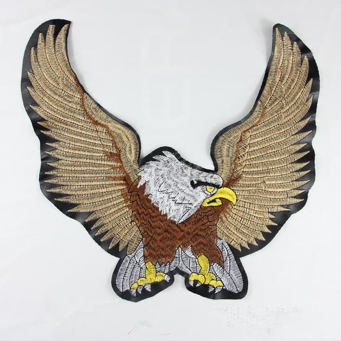 Unik Patch elang eagle besar harley davidson emblem bordir iron on patches Diskon