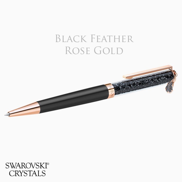 

TERBARU Swarovski Crystalline Classic Bolpen Pen - Hitam