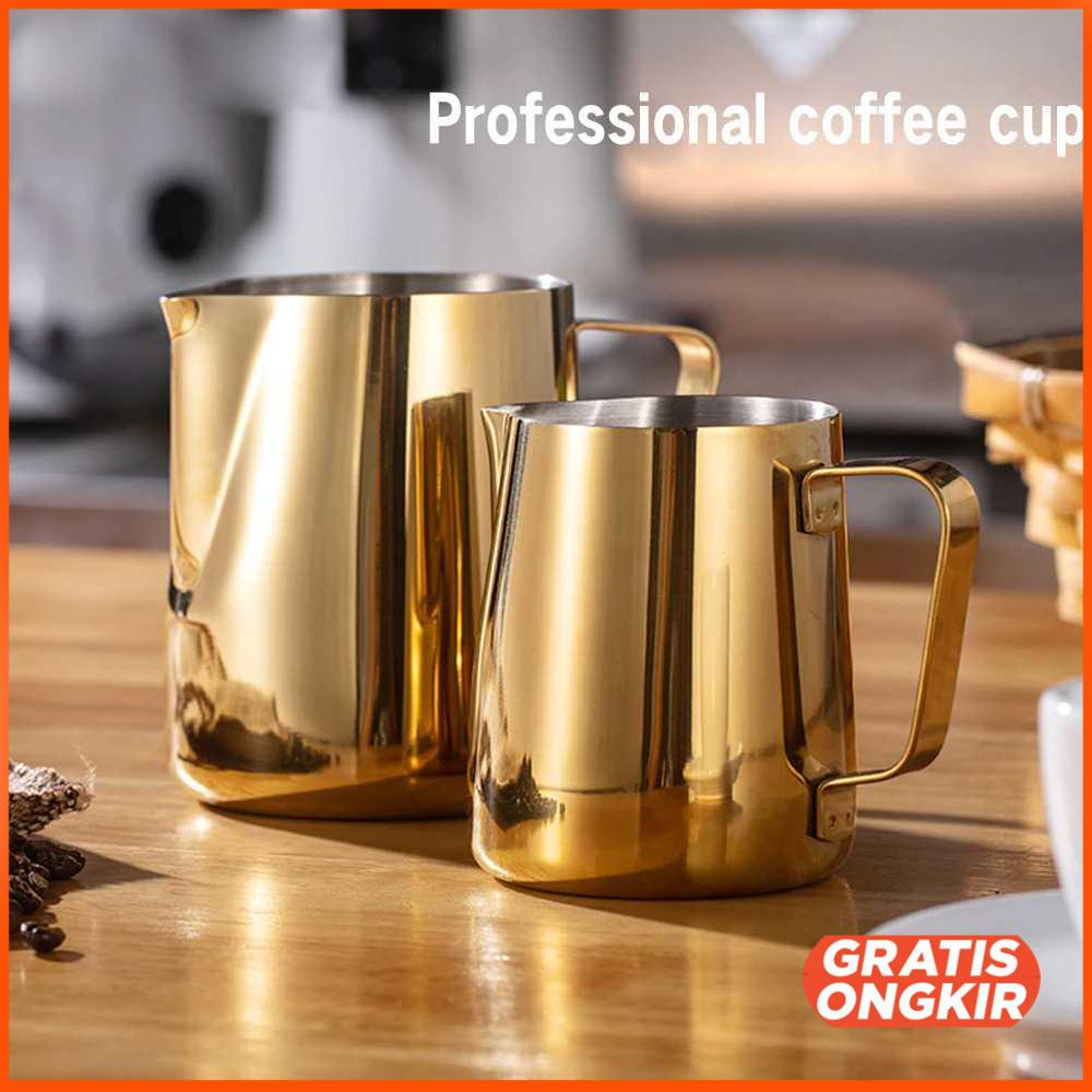 Gelas Pitcher Kopi Espresso Latte Art Stainless 600ml