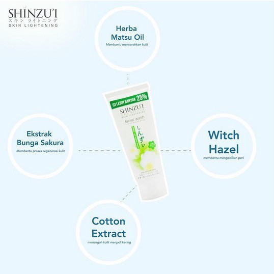 ★ BB ★Shinzui Skin Lightening Facial Wash - Normal Skin - for Acne Skin - 40ml - 80ml - Shinzu'i