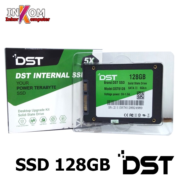 SSD Solid State Drive 128GB Sata 3 Merk DST