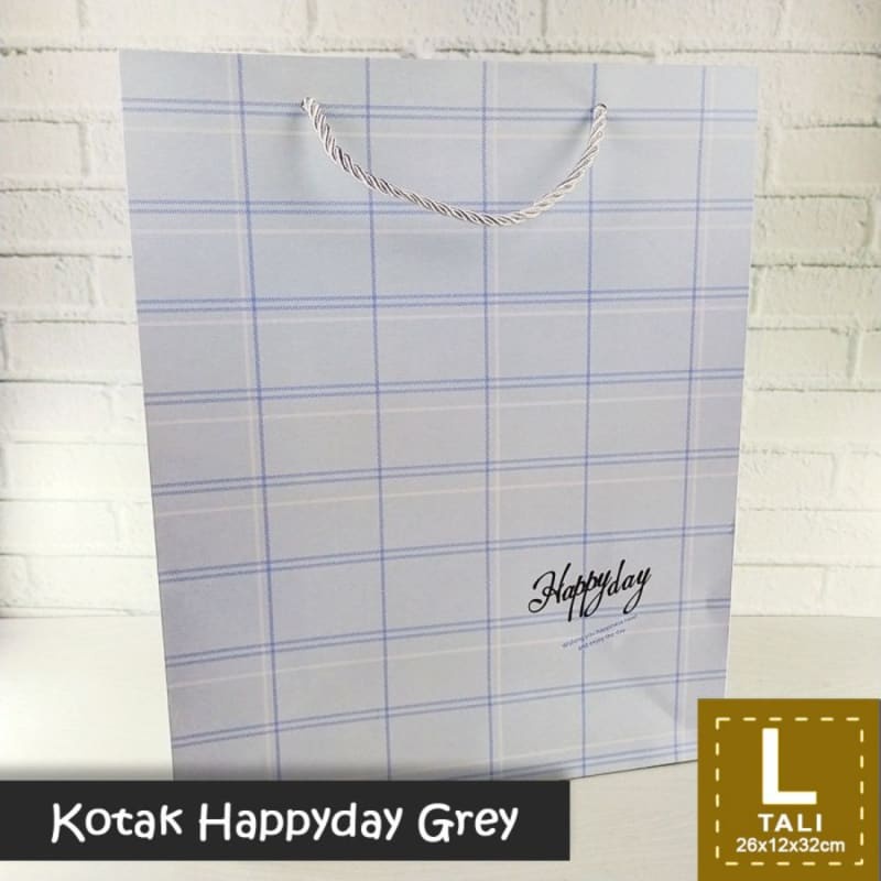 

Paper Bag Tali Motif / Tas Kado Ultah - L TALI KOTAK HAPPYDAY