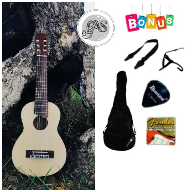 GitarLele nylon original lokal akustikeletrik senar 6