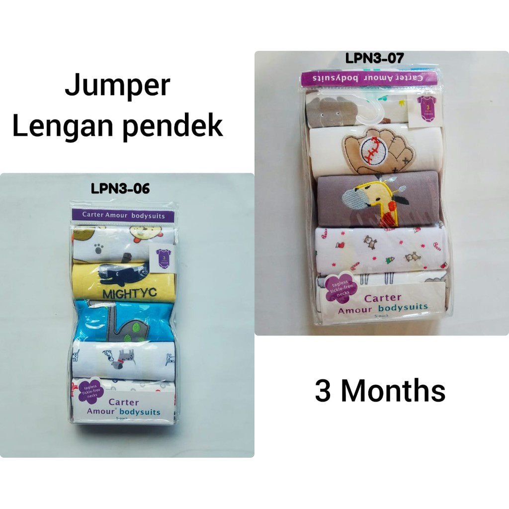 Jual Jumper Lengan Pendek Carter Anak Bayi Umur 3 6 9 12 Bulan 3M 6M 9M 12M Jumpsuit Carters Carter's Indonesia|Shopee Indonesia