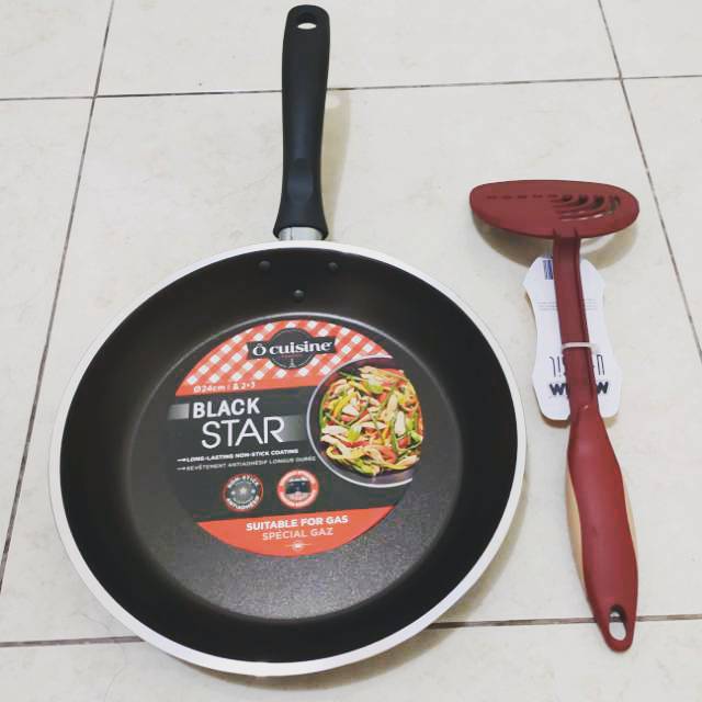 Wajan fry pan ocuisine france 24cm free spatula maxim