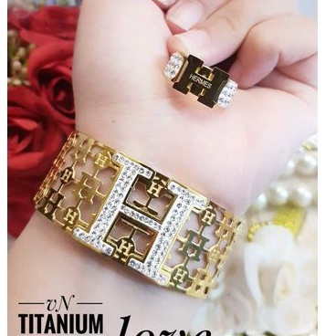 Titanium gelang cincin wanita a166