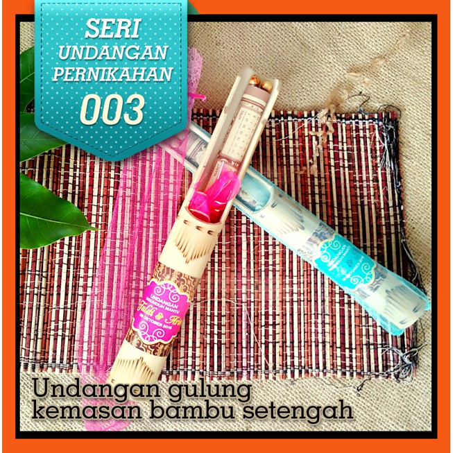 Undangan Pernikahan Bambu Kemasan Bambu (JOGJA ETNIKA)