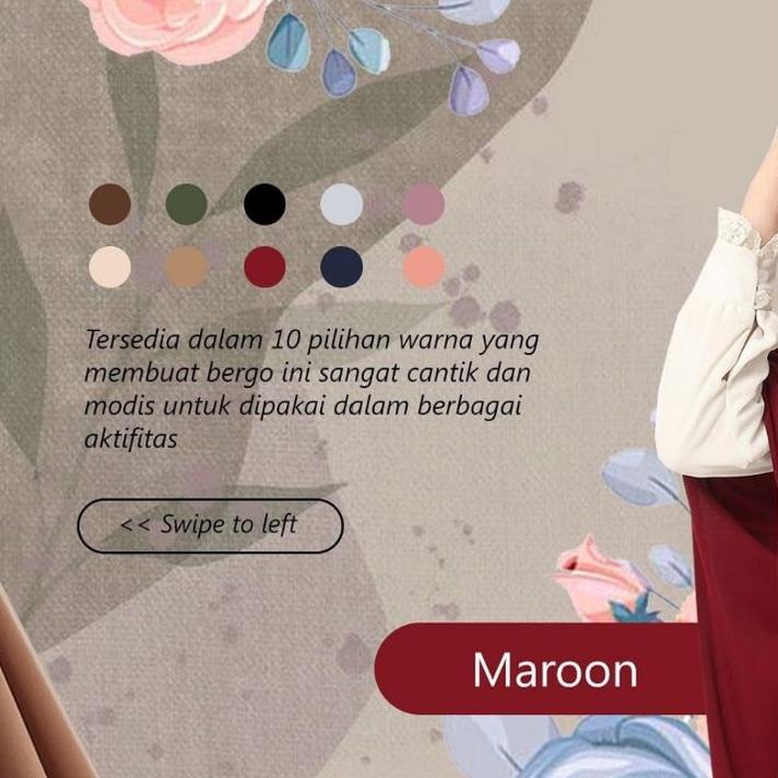 [PRODUK KKM0M] KHIMAR VANIA BERGO SIZE XL ORIGINAL VALENSHA QUEEN HIJAB BERGO TALI NON PED JUMBO BAH