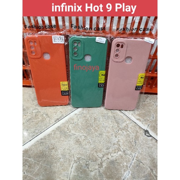 Softcase Infinix Hot 9 Play Silikon Casing Selicon Case Macaron Pelindung Pro Camera