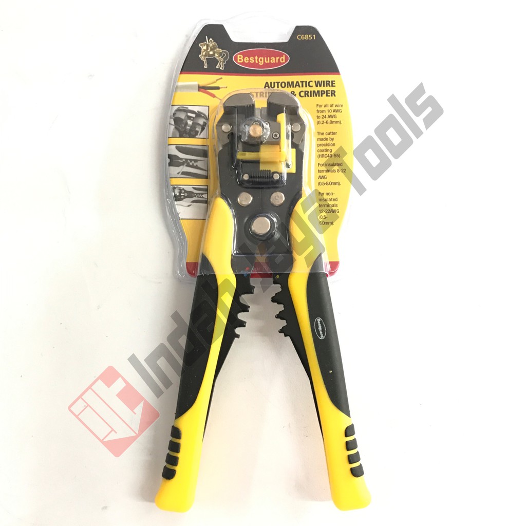 BESTGUARD C6851 Automatic Wire Stripper Crimping Tang Kupas Kabel