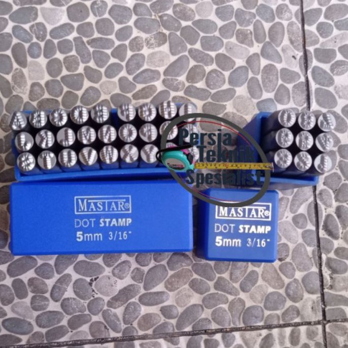 

MASTAR (huruf / angka ketok) bintik 5 mm DOT STAMP