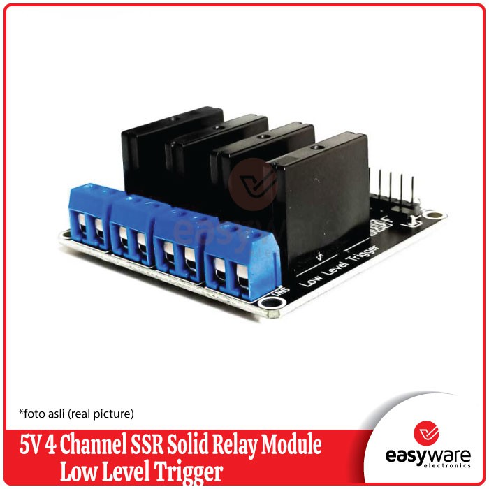 5V 4 Channel SSR Solid State Relay module high or low level trigger